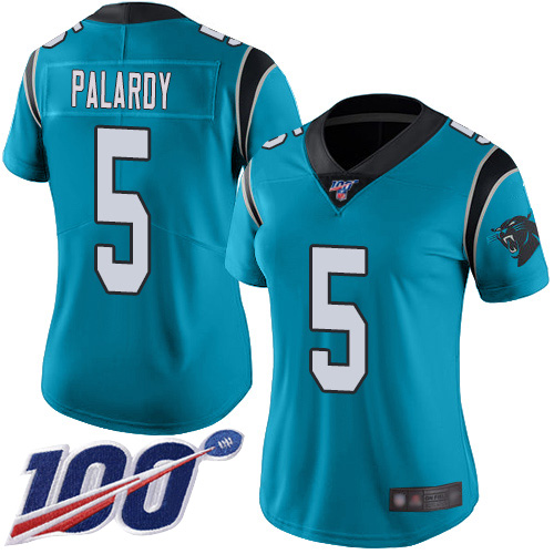 Carolina Panthers Limited Blue Women Michael Palardy Alternate Jersey NFL Football #5 100th Season Vapor Untouchable->carolina panthers->NFL Jersey